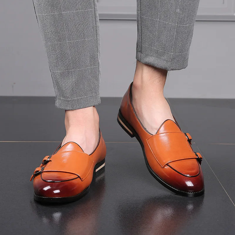 Cap Toe Monk Strap Loafer