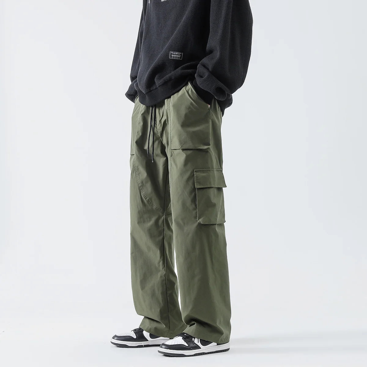 Drawstring Cargo Pants