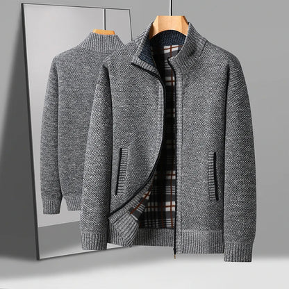 Men's Zip-Front Cardigan