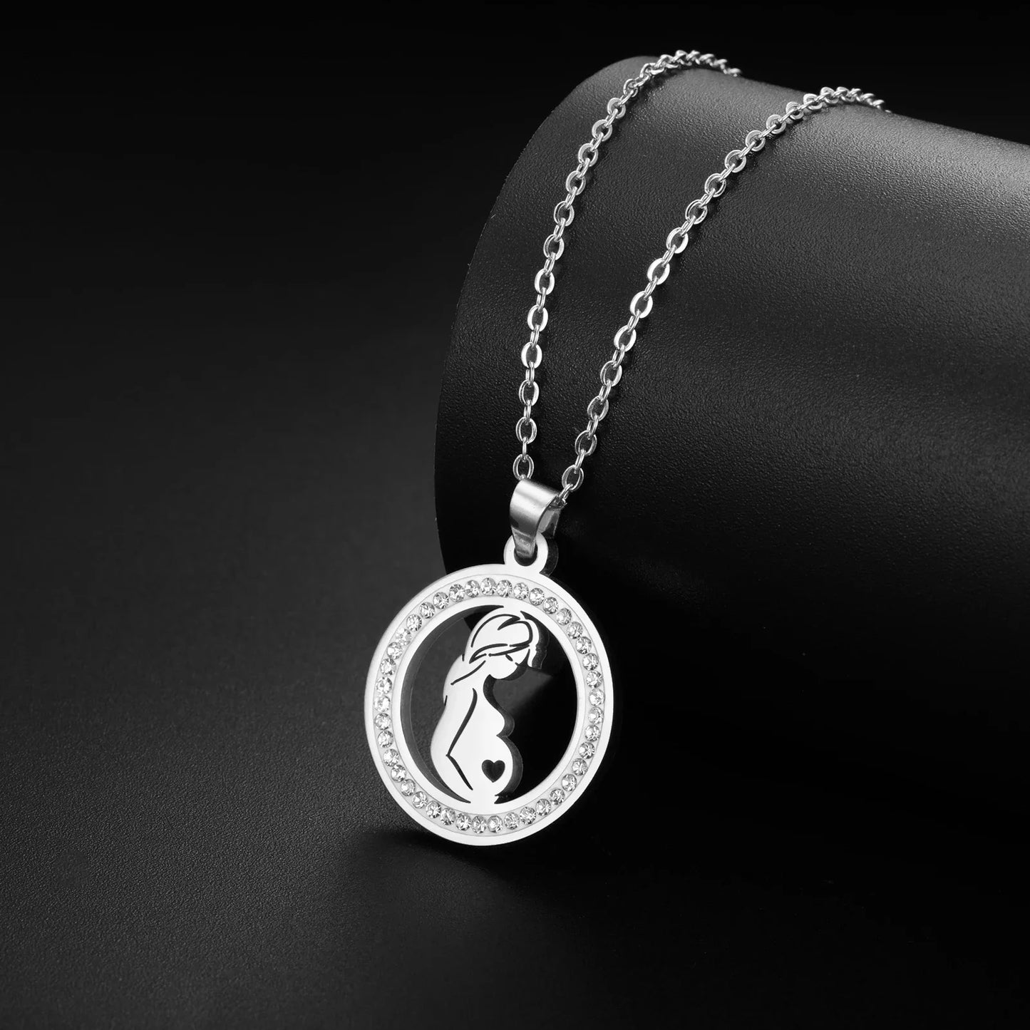 Mother and Child Pendant Necklace