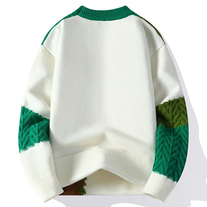 Cable Stitch Crewneck Sweater