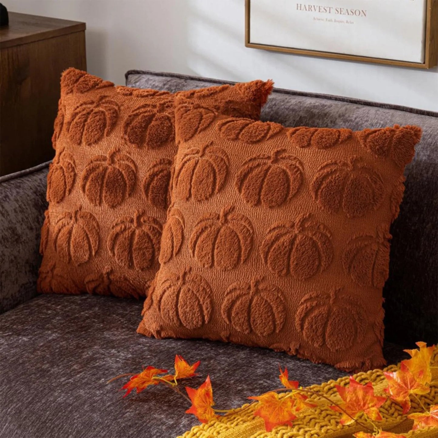 Autumn Pumpkin Pillow Cover