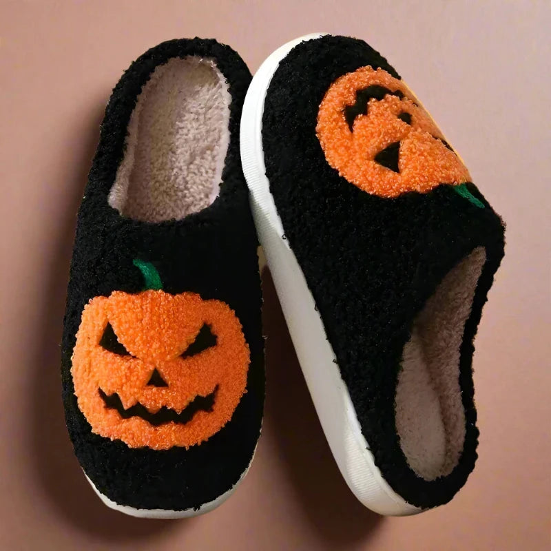 Halloween Pumpkin Slippers