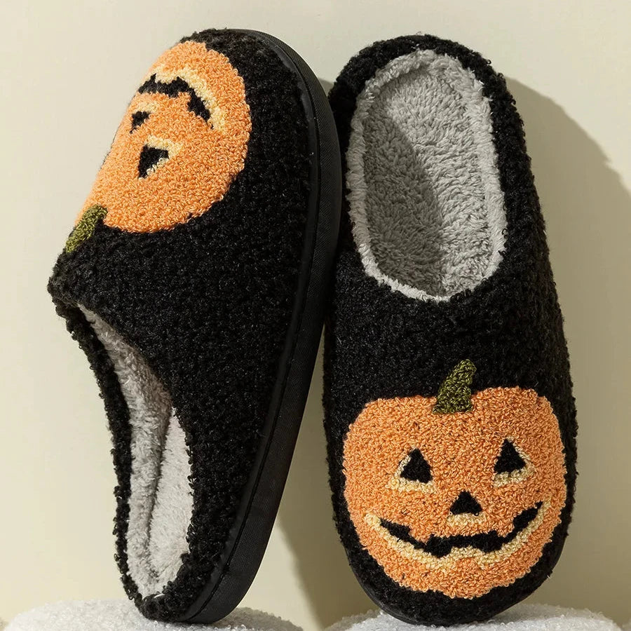 Halloween Pumpkin Slippers