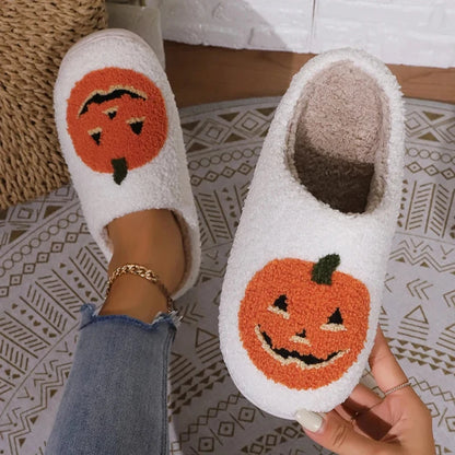 Halloween Pumpkin Slippers