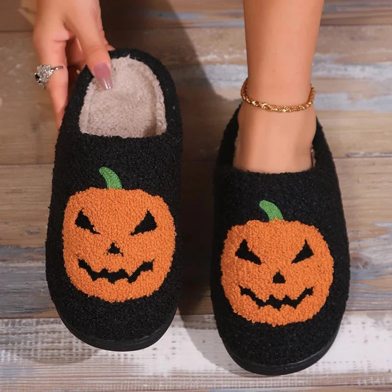 Halloween Pumpkin Slippers