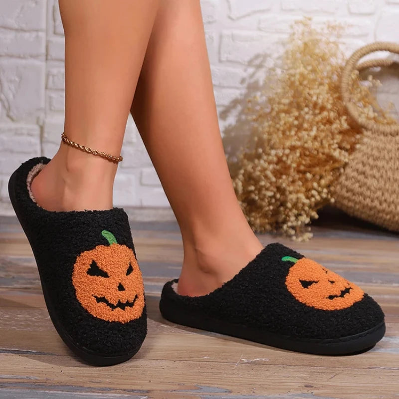 Halloween Pumpkin Slippers